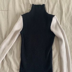 Zara two tone fitted turtleneck